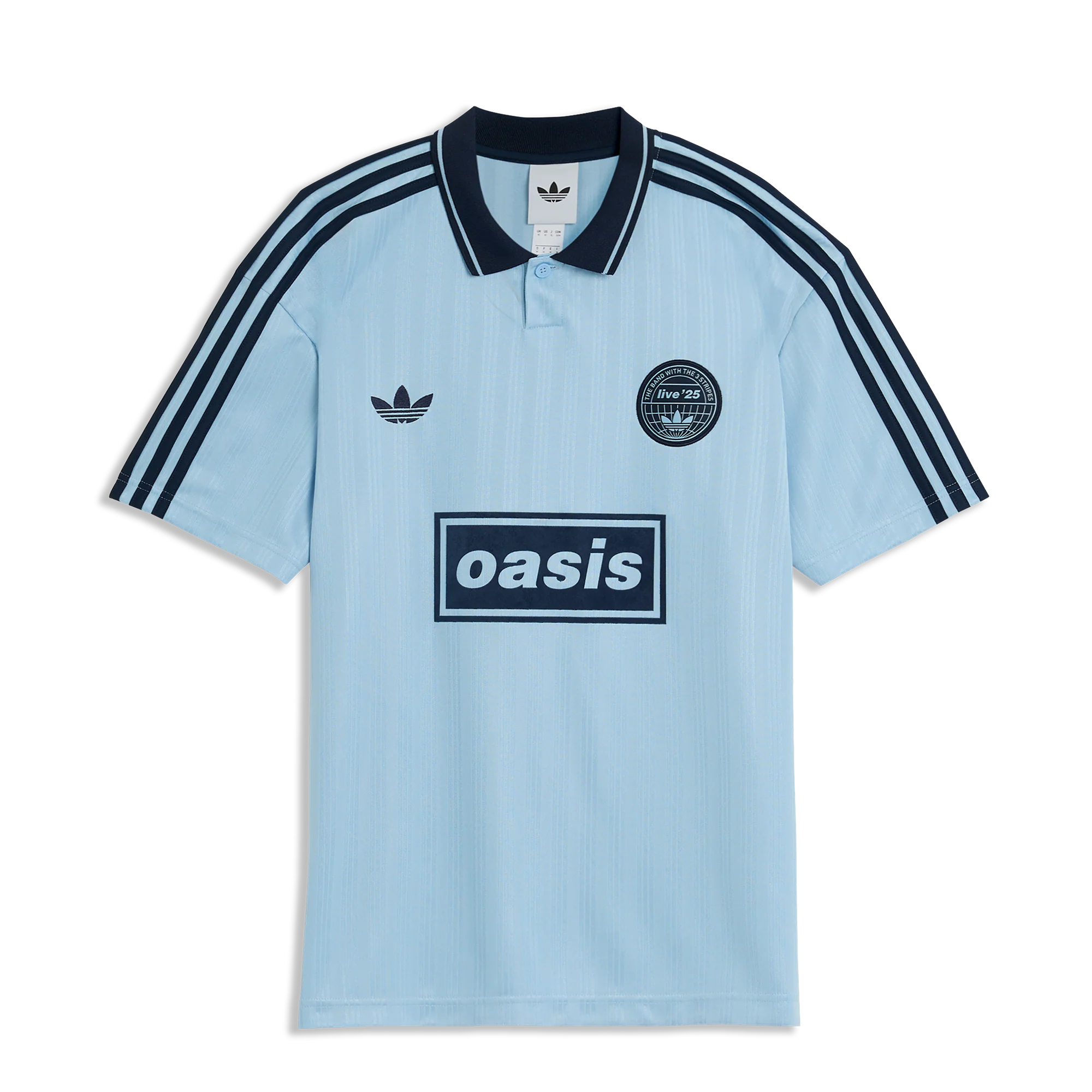 UK限定 adidasxOasis Tour Jacquard Jersey Oasis X Adidas Originals Tour Jacquard Jersey Sky Blue