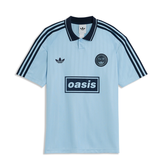 Oasis X Adidas Originals Tour Jacquard Jersey Sky Blue